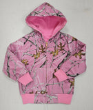 1.19 Pre-order GT1580 baby girls branch pink  long sleeve zipper hooded coat top