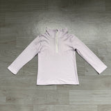 Sample GT1758 baby girls purple stripe zipper long sleeve pullover