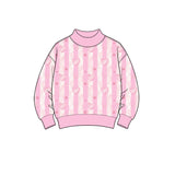 8.12 Pre-order girls valentine long sleeves mock neck shirt top
