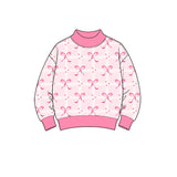 8.12 Pre-order girls valentine long sleeves mock neck shirt top