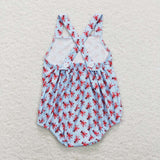 SR0746--- crayfish blue romper