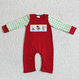 Matching boys girls Christmas kids clothing embroidery
