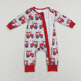 5.5 LR0887-- long sleeve tractor baby sleeper