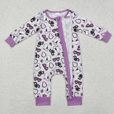 LR2038 baby girl clothes mardi gras girl winter romper