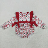 Matching kids Christmas bow long sleeve clothing