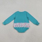 LR2432  baby Embroidered bow bubble
