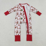 LR2584  baby girl clothes cowboy  toddler girl christmas winter romper