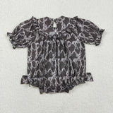 LR2727 baby girls MAMA'S BESTIE smocked camo bow romper