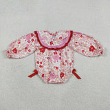 LR2769 baby smocked Jesus loves me  long sleeves romper