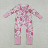 LR2855 baby girls western long sleeve zipper