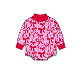 8.12 Pre-order girls valentine long sleeves mock neck bubbles