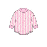 8.12 Pre-order girls valentine long sleeves mock neck bubbles