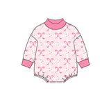 8.12 Pre-order girls valentine long sleeves mock neck bubbles
