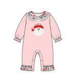 Preorder MOQ 5 pcs Each Style Christmas Santa Flower Kids Matching Clothes-2026.8.17