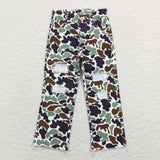 P0413-- camo green gray long pants boys jeans