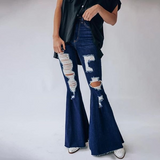 Adult Ripped Bell-bottom jeans