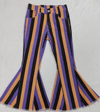 new style purple and orange stripe jeans