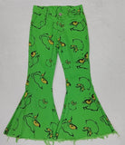 new style Christmas cartoon green  jeans