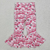 P0294--new style CARTOON girls pink jeans