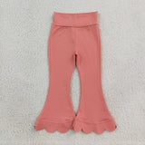 P1076  baby girl clothes solid color girl fall pant