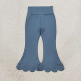 P1077 RTS baby girl clothes solid color girl fall pant