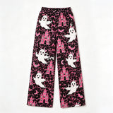 8.5 Pre-order P1130 Adult women Halloween ghost leopard long Pant