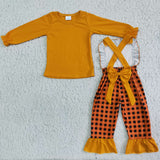 Thanksgiving Turkey suspenders for girls