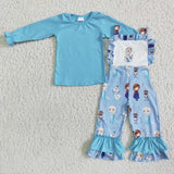 6.5 blue Girl cartoon outfits