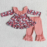 Pink bow suit for Valentine's Day