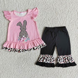 Easter pink girl cropped trousers clothing  outfits