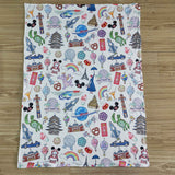 purple cartoon blanket