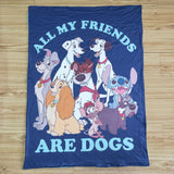 cartoon dog blanket