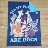 cartoon dog blanket