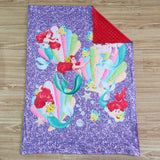 cartoon purple blanket