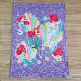 cartoon purple blanket