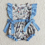 Blue baby romper