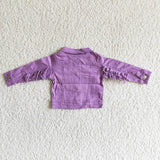 Bright denim for fall fashion--purple