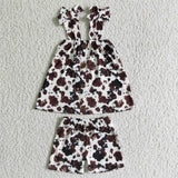 Brown stripes girls clothing