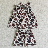 Brown stripes girls clothing