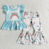 rainbow  blue girl clothing