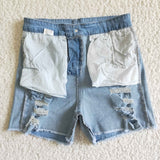 SS0026 summer adult blue  jeans shorts