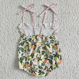 floral girl romper