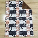 brown cow  blanket