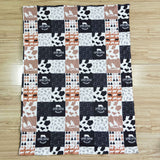 brown cow  blanket