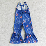 4th July jumpsuit--blue star