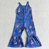 4th July jumpsuit--blue star