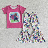 cartoon pink girl clothing