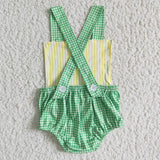 5.5 green and yellow car romper