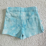 summer blue jeans shorts---BLUE