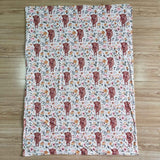 Pink cow blanket
